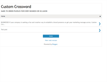 Tablet Screenshot of customcrossword.com